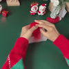 3-in-1 Christmas Needle Felting Kit for Beginners – Shiba Inu & Penguin Wooden Display Set