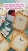 DIY Needle Felting Kit for Beginners - Cute Toast Coaster Wool Craft Food Cup Mat Set