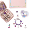 Girls Charm Bracelet Making Kit DIY Jewelry Making Set with Storage Box