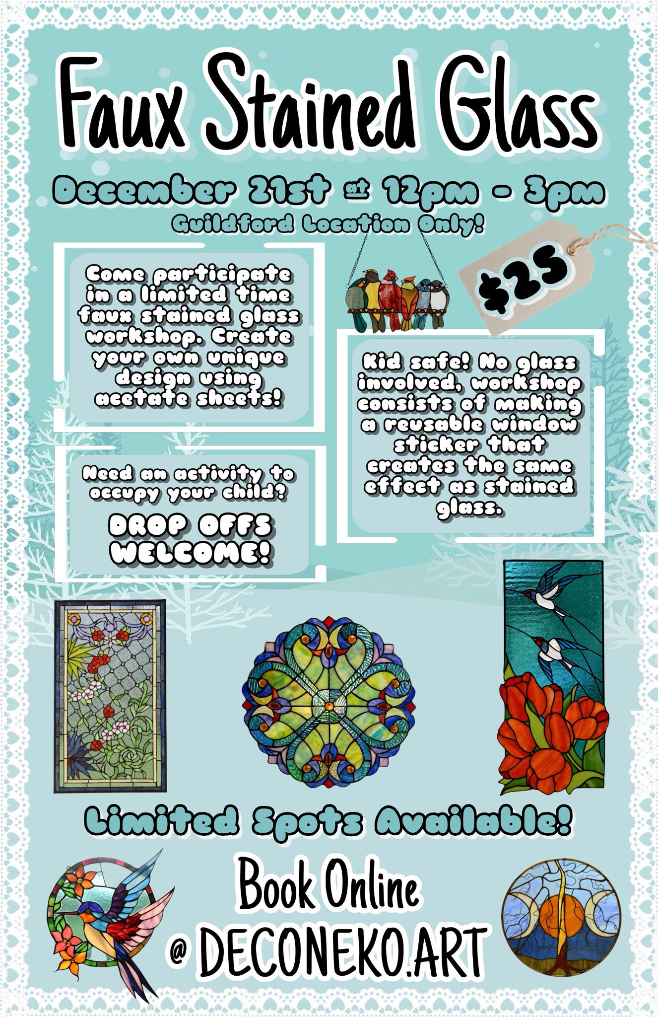 Faux Stained Glass Workshop